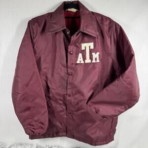 Vintage 1960's Gem Sportswear Texas A&M ATM Aggies Snap Front Small Jacket Coat